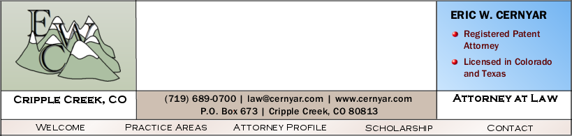 Eric W. Cernyar, Colorado Springs, CO